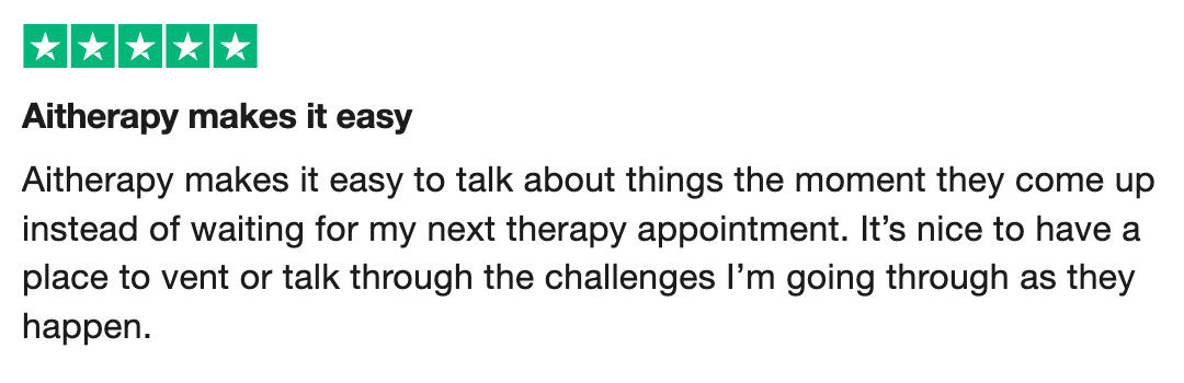 A Black Person talking with AI Therapy